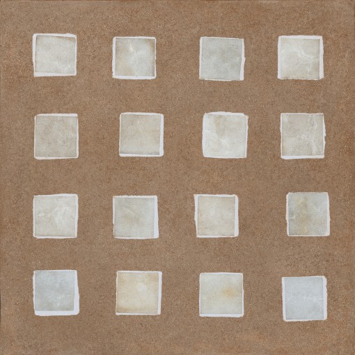Gresowa podłogowa płytka dekoracyjna w brązowym i szarym kolorze Fioranese The Blend Glass Sienna Naturale 90,6x90,6 GCD905R