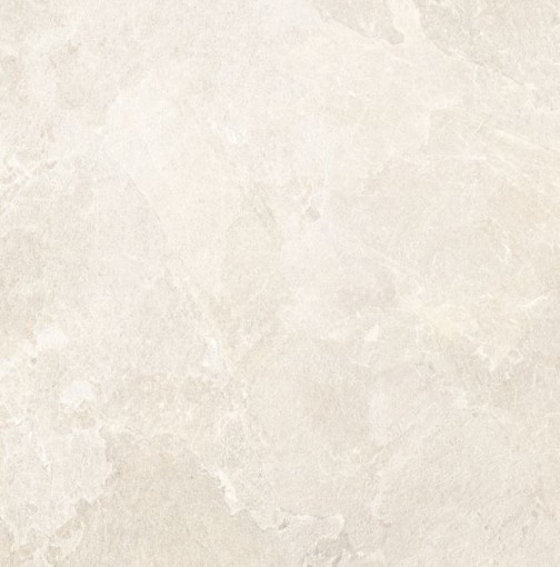 Jasna, niemal biała płytka ceramiczna w dużym formacie 120x120 cm z kolekcji Marazzi Mystone Pietra Ligure Bianco. Płytka posiada matowe, antypoślizgowe wykończenie (R10) oraz subtelne, nieregularne jasne użylenie
