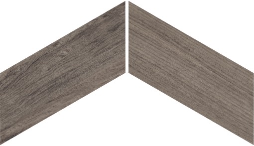 Gresowa podłogowa płytka jodełka imitująca drewno Fioranese Bridge Chevron Canaletto 21,4x49,5 DGL254