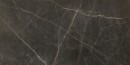 Płytka gresowa imitująca marmur, w kolorze grafitowym z żyłami, połysk Caesar Anima Graphite Lucidato 60x120