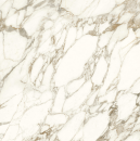 Płytka gresowa imitująca marmur, w kolorze kremowym z żyłami, połysk Caesar Anima Ever Luxury Arabesque Lucidato 120x120