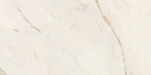 Płytka gresowa imitująca marmur, w kolorze kremowym z żyłami, matowa powierzchnia Caesar Anima Futura Golden White Matt 60x120