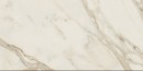 Płytka gresowa imitująca marmur, w kolorze kremowym z żyłami, połysk Caesar Anima Futura Golden White Lucidato 60x120