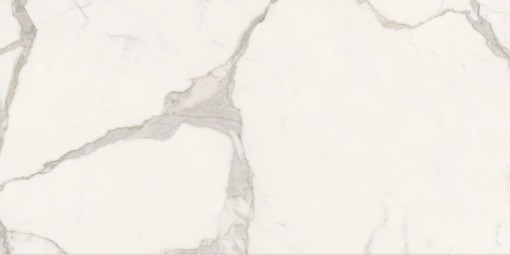 Płytka gresowa imitująca marmur, w kolorze białym z szarymi żyłami, matowa powierzchnia Caesar Anima Futura Majestic White Matt 60x120