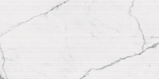 Płytka gresowa imitująca marmur, w kolorze białym z żyłami, strukturalna powierzchnia Caesar Anima Futura Majestic White Stripes  60x120