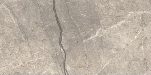 Płytka gresowa imitująca marmur, w kolorze szarym z żyłami, połysk Caesar Anima Futura Amazing Silver Lucidato 60x120