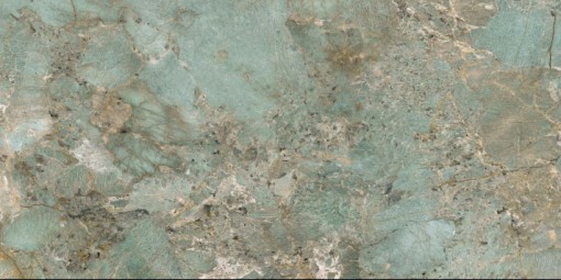 Płytka gresowa imitująca marmur o grubości 6mm, w kolorze zielonym, połysk Caesar Anima Wonder Lagoon Lucidato 60x120