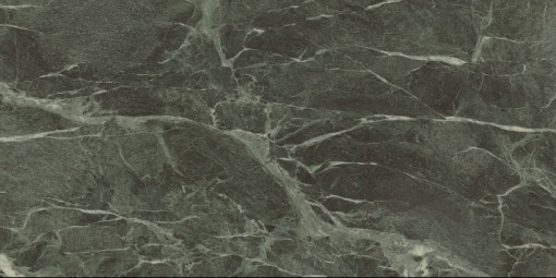 Płytka gresowa imitująca marmur, w kolorze zielonym z żyłami, połysk Caesar Anima Wonder Forest Lucidato 60x120