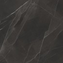 Płytka gresowa imitująca marmur, w kolorze czarnym z żyłami, połysk Caesar Anima Wonder Nightfall Lucidato 120x120