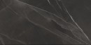 Płytka gresowa imitująca marmur, w kolorze czarnym z żyłami, połysk Caesar Anima Wonder Nightfall Lucidato 60x120