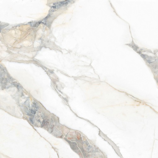 Płytka gresowa, podłogowa imitująca marmur w beżowym kolorze, wykończenie powierzchni w połysku, Pamesa Pietra Di Marmi Polished 120x120