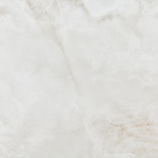 Płytka gresowa, podłogowa imitująca kamień w szarym kolorze, wykończenie powierzchni w połysku, Pamesa Sardonyx White Polished 120x120