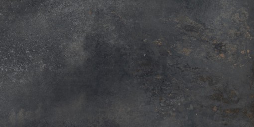 Płytka gresowa imitująca metal w kolorze grafitowym z widocznym efektem rdzy, matowa powierzchnia Caesar Alchemy Magnet Matt 40x80