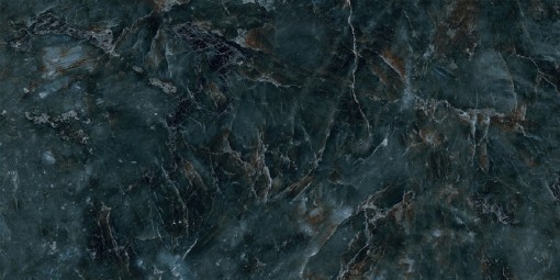 Płytka gresowa, podłogowa imitująca kamień w niebieskim kolorze, wykończenie powierzchni wysoki połysk, Netto Ceramika Blue Stone High Glossy 60x120