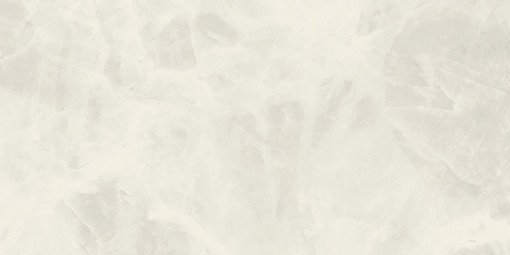 Gresowa podłogowa płytka imitująca jasny marmur z przebarwieniami Saime Cave Onix Ice Lucido 60x120-6mm T801287