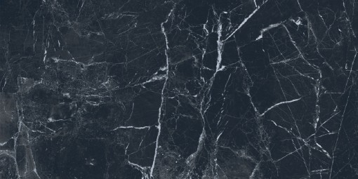 Płytka gresowa, podłogowa imitująca marmur w czarnym kolorze, wykończenie powierzchni matowe, Netto Ceramika Marmo Nero Matt 60x120