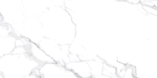 Płytka gresowa, podłogowa imitująca marmur w białym kolorze, wykończenie powierzchni w połysku, Netto Ceramika Matterhorn Polished 60x120