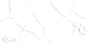 Netto Ceramika Satuario Pencil Polished 60x120 białe płytki marmurowe