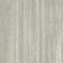 Płytka gresowa imitująca trawertyn z charakterystycznymi warstwami, szara, matowa powierzchnia Caesar Iconica Iconica Silver Verso Matt 120x120