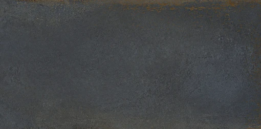 Gresowa płytka podłogowa w grafitowym kolorze w metalowym wykończeniu Saime Ferrocemento Nero Lappato 60x120 8600201