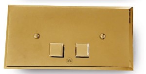 3SC Square Plaque SQL00 Przycisk spłukujący do misek wc złoty