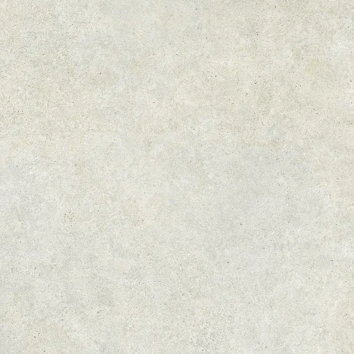Gresowa wielkoformatowa płytka imitująca minimalistyczny surowy jasnoszary beton Saime Global White Naturale 120x120 T810675
