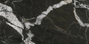 Cifre Arvora Black Mate SL Rect. 60x120 hiszpańskie płytki imitujące marmur w czarnym odcieniu