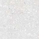 Gresowa płytka podłogowa imitująca jasnoszare terazzo z jesnym oczkiem Saime Grestone Pearl Naturale 60x60 T680172