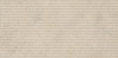 Beżowa płytka ścienna Marazzi Mystone Tivoli Beige Struttura Vesta 3D o wymiarach 60x120 cm wyróżnia się unikalną, trójwymiarową powierzchnią z gęstymi, poziomymi żłobieniami, dekoracyjna tekstura imitująca trawertyn nadaje wnętrzom nowoczesną głębię