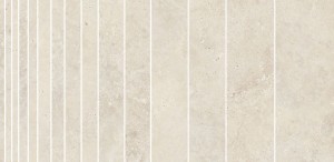  Marazzi Mystone Tivoli Bianco Mosaico Tratti 30x60 MQH2 biała mozaika imitująca trawertyn 
