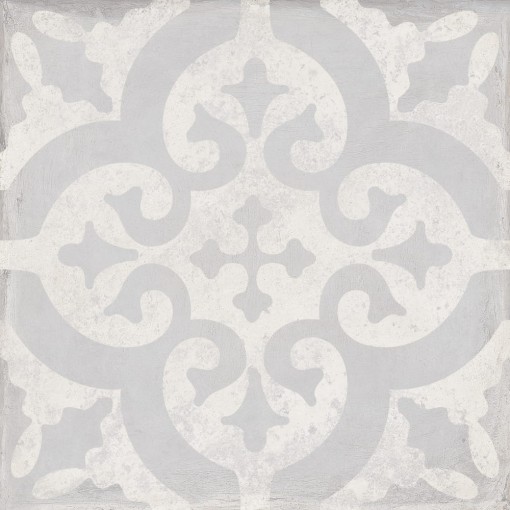 Keros Triana Flor Gris 25x25