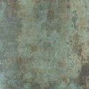 Płytka gresowa, podłogowa imitująca metal w zielonym kolorze, wykończenie powierzchni lappato, Pamesa Rusty Metal Moss Lappato 120x120