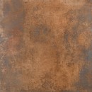 Płytka gresowa, podłogowa imitująca metal w brązowym odcieniu, wykończenie powierzchni lappato, Pamesa Rusty Metal Copper Lappato 120x120