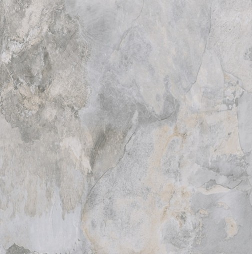 Płytka gresowa, podłogowa imitująca metal w szarym kolorze, wykończenie powierzchni matowe, Pamesa Slate Way Pearl Matt 60x60