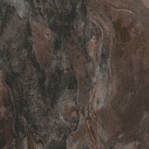 Płytka gresowa, podłogowa imitująca metal w brązowym kolorze, wykończenie powierzchni matowe, Pamesa Slate Way Brown Matt 60x60