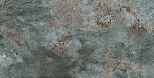 Płytka gresowa, podłogowa imitująca metal w zielonym kolorze, wykończenie powierzchni matowe, Pamesa Slate Way Green Matt 30x60