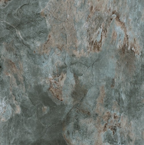 Płytka gresowa, podłogowa imitująca metal w zielonym kolorze, wykończenie powierzchni matowe, Pamesa Slate Way Green Matt 60x60
