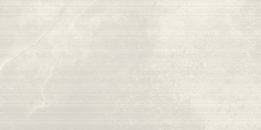 Płytka gresowa imitująca kamień, w kolorze kremowym z delikatnymi żyłkami, ryflowana, strukturalna powierzchnia Caesar Portraits Comblanchien Groove 60x120