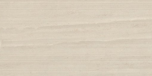 Płytka gresowa imitująca kamień, w kolorze kremowym ryflowana powierzchnia Caesar Portraits Faro Groove 60x120