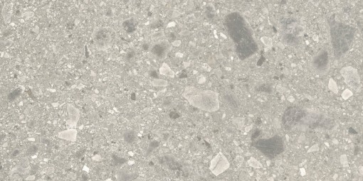 Płytka gresowa imitująca kamień - lastryko, w kolorze szarym, matowa powierzchnia Caesar Portraits Brera Matt 60x120