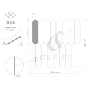 Rysunek techniczny mozaiki Dunin Pills Calacatta Gold Matt 29,4x29,2