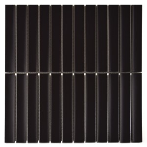 Dunin Kitkat Black  Matt 29,3x29,7 nowoczesna czarna dekoracyjna mozaika ścienna