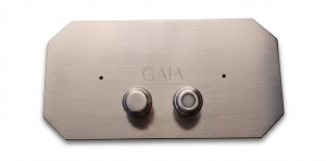 GAIA PSTM 20 Przycisk spłukujący do misek wc szczotkowany nikiel