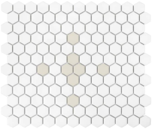 Dunin House Loves Mini Hexagon Cleo Matt 26x30 heksagonalna rustykalna mozaika dekoracyjna ścienno podłogowa