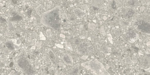 Płytka gresowa imitująca kamień - lastryko, w kolorze szarym, matowa powierzchnia Caesar Portraits Brera Matt 30x60