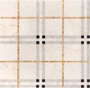 Rustykalna kamienna mozaika dekoracyjna w beżowym, czarnym oraz brązowym kolorze Dunin Beige Tartan 31x31