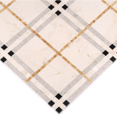 Rustykalna kamienna mozaika dekoracyjna w beżowym, czarnym oraz brązowym kolorze Dunin Beige Tartan 31x31