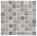 Kamienna mozaika z nieregularnymi brzegami w szarym matowym wykończeniu Dunin B&W Woodstone Grey Bend 32 Matt 30,5x30,5