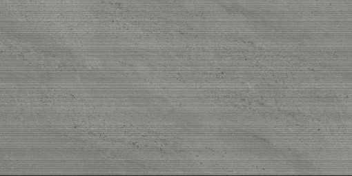 Płytka gresowa imitująca kamień, w kolorze grafitowym, ryflowana powierzchnia Caesar Portraits Wells Groove 60x120