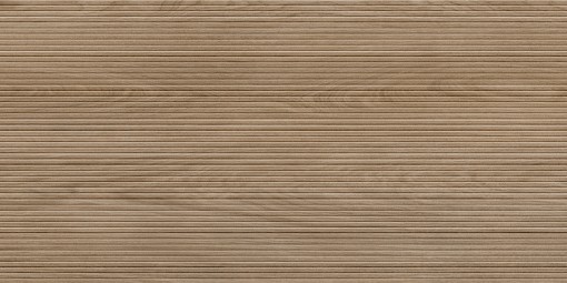 Płytka ścienna w brązowym kolorze imitująca drewniane lamele, wykończenie powierzchni matowe, Pamesa Astrale Roble Matt Rlv. 60x120